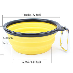 The Ultimate Travel Companion for Your Pet: Collapsible Silicone Travel Pet Bowl