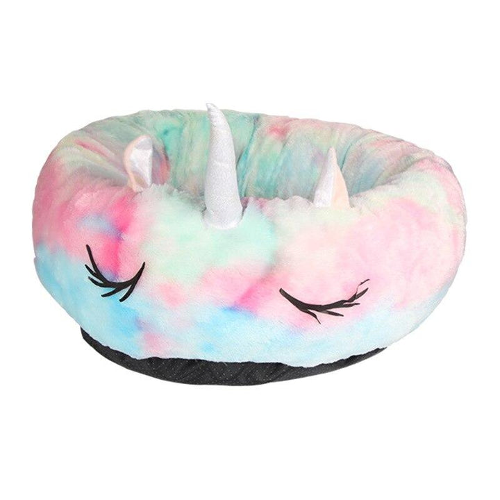 The Ultimate Comfort for Your Furry Friends: Pet Unicorn Round Cat Non-Slip Durable Bed
