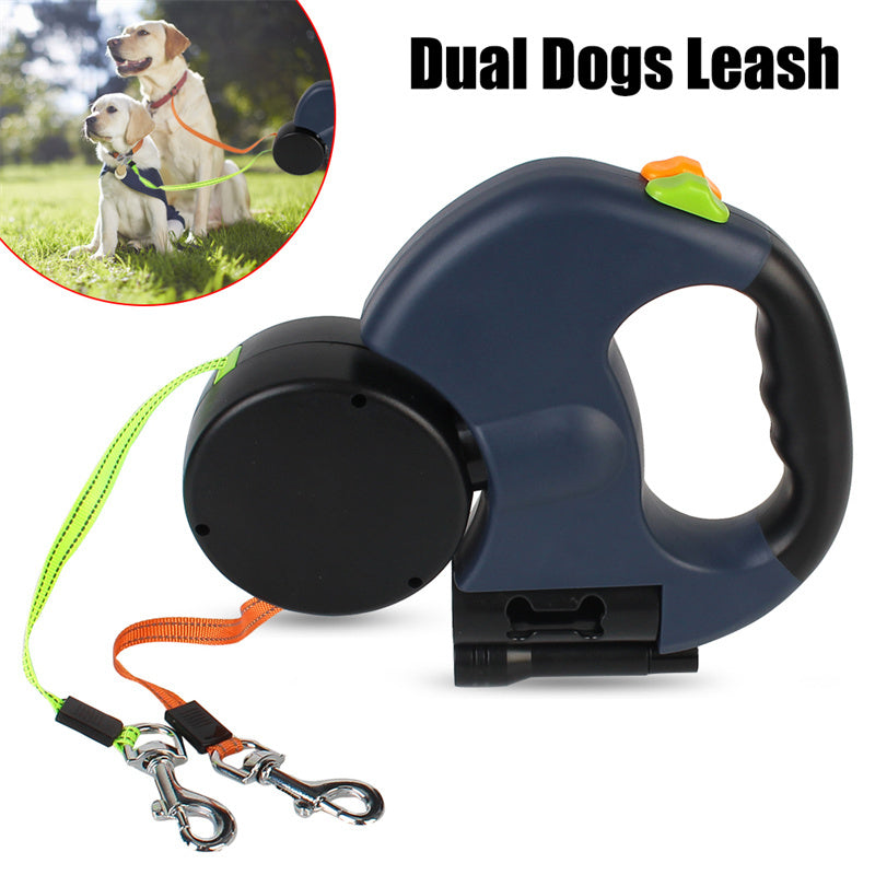 Retractable Dual Pet Lead Leash