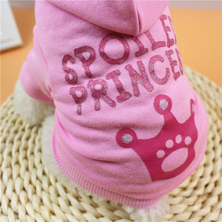 Princess Pink Hooded Cat Puppy Dog Clothes