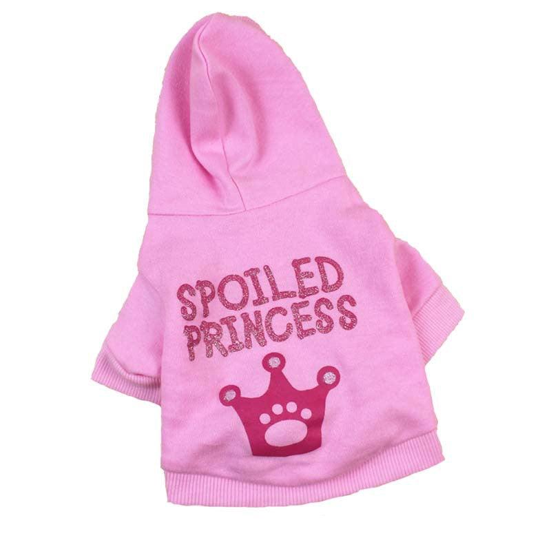 Princess Pink Hooded Cat Puppy Dog Clothes