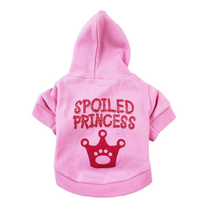 Princess Pink Hooded Cat Puppy Dog Clothes
