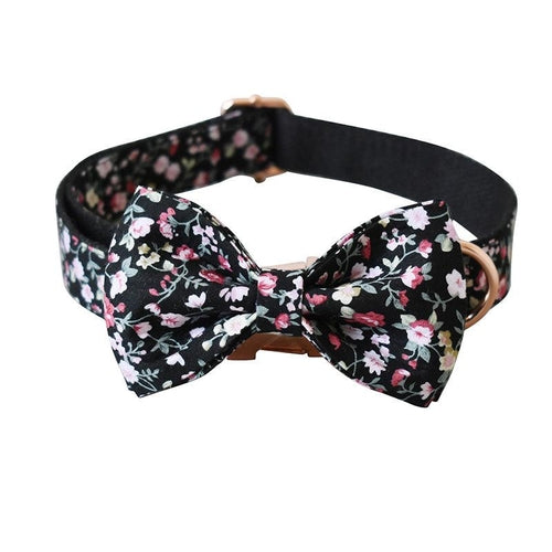 Stylish Floral Pet Leash And Collar Set