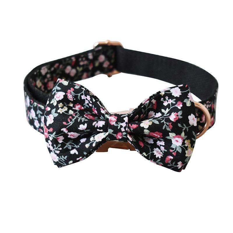 Stylish Floral Pet Leash And Collar Set