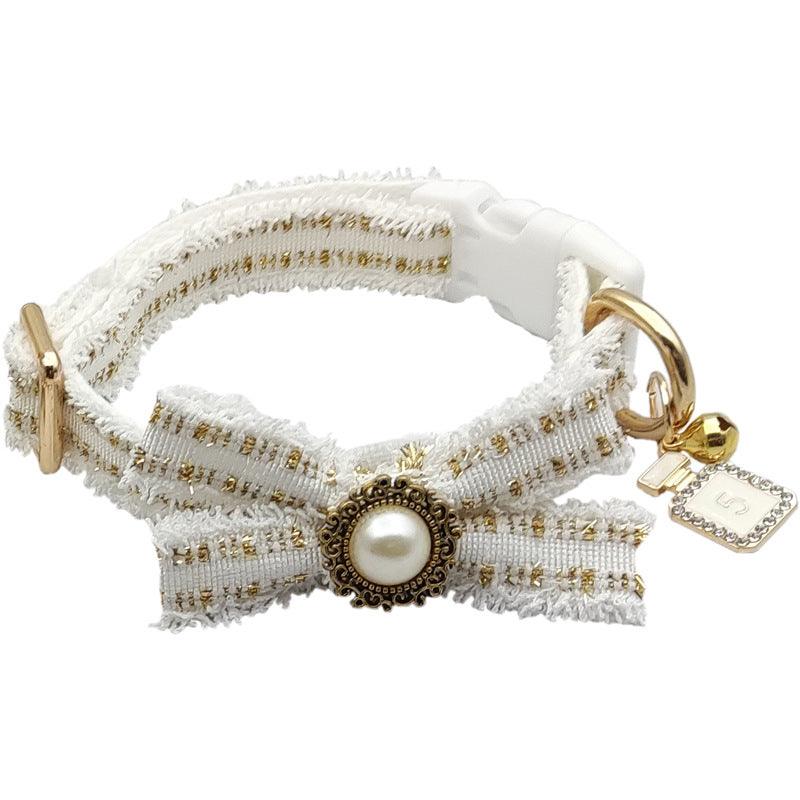 Striped Pet Collar Leash Set