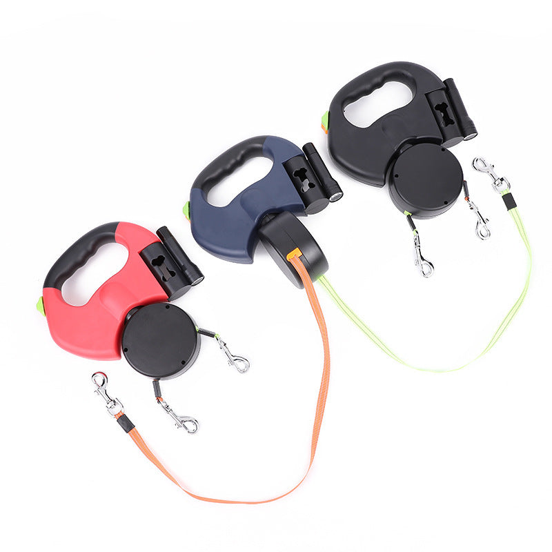 Retractable Dual Pet Lead Leash