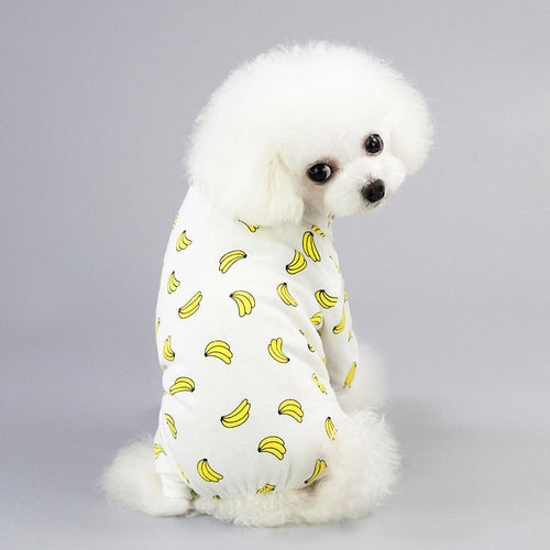 Casual Cartoon Fruit Pattern Dog Pajamas