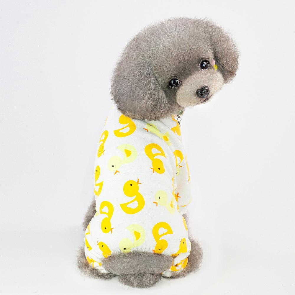 Casual Cartoon Fruit Pattern Dog Pajamas