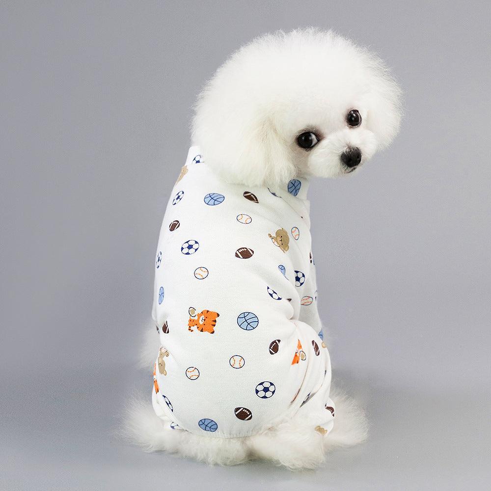 Casual Cartoon Fruit Pattern Dog Pajamas