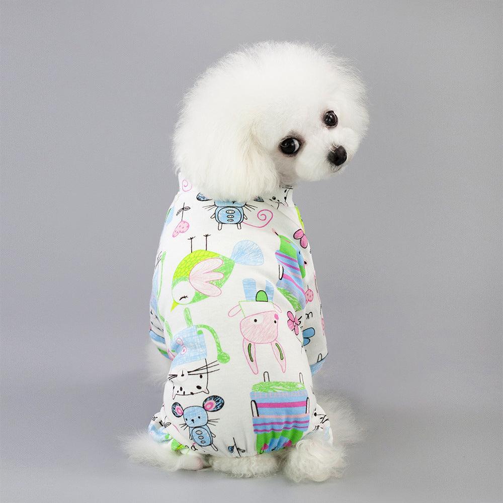 Casual Cartoon Fruit Pattern Dog Pajamas