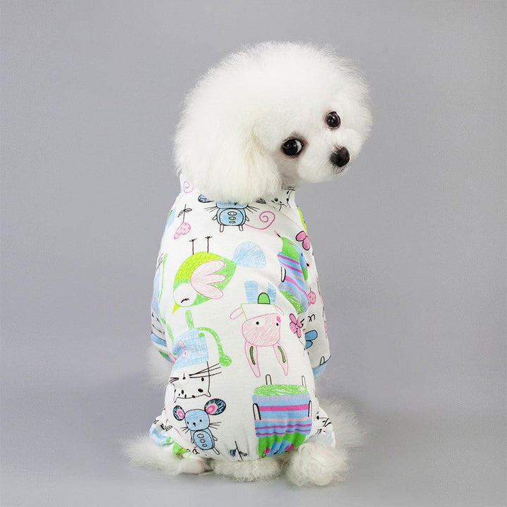Casual Cartoon Fruit Pattern Dog Pajamas