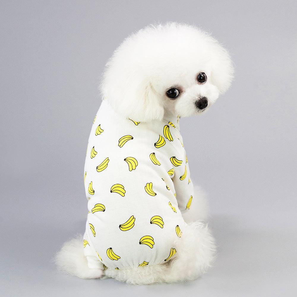 Casual Cartoon Fruit Pattern Dog Pajamas