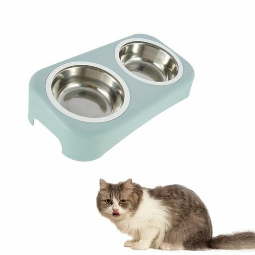 Pet Feeding Double Bowl Anti-skid Water Bowl