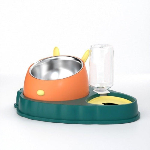 Double Bowl Pet Feeding Tool Tilt