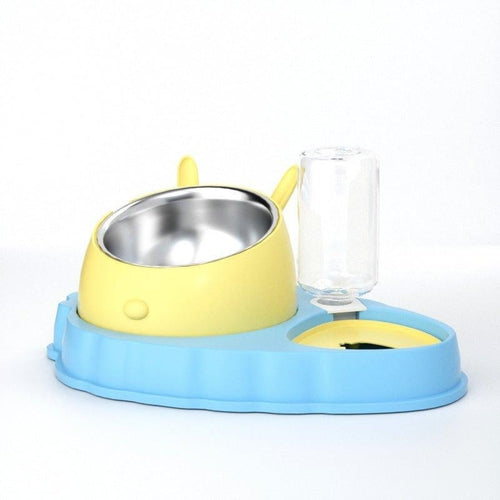 Double Bowl Pet Feeding Tool Tilt