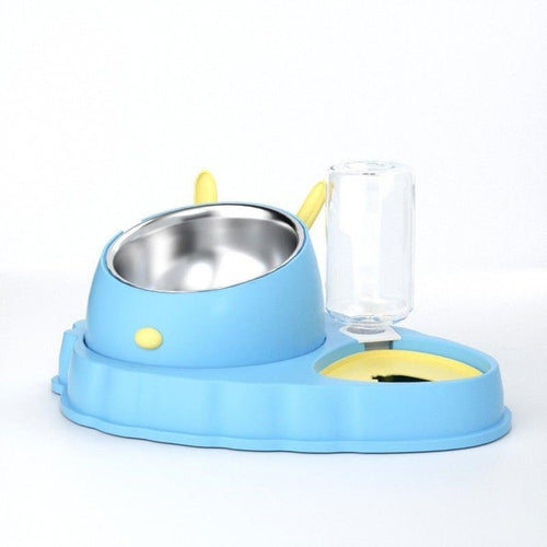 Double Bowl Pet Feeding Tool Tilt
