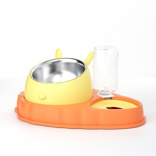 Double Bowl Pet Feeding Tool Tilt