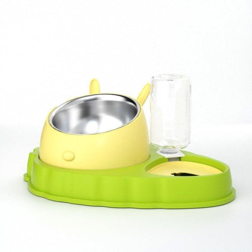 Double Bowl Pet Feeding Tool Tilt