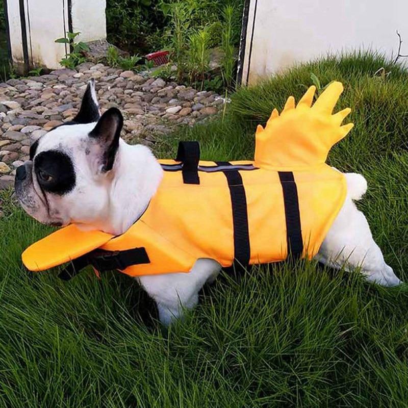 Dog Life Vest Summer Shark Pet Jacket