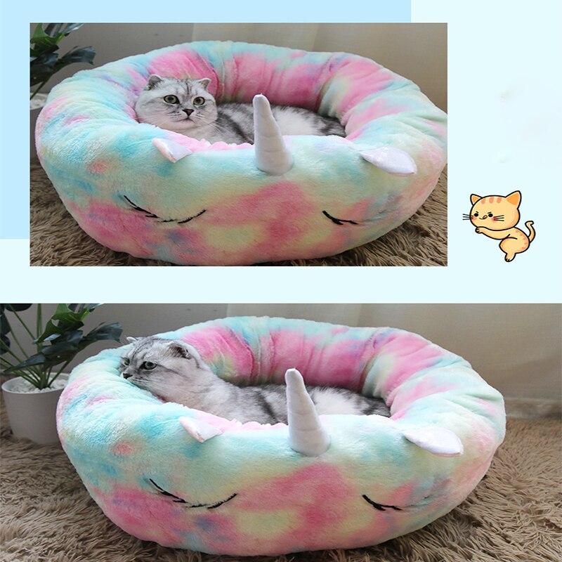 Pet Unicorn Round Cat Non-Slip Durable Bed