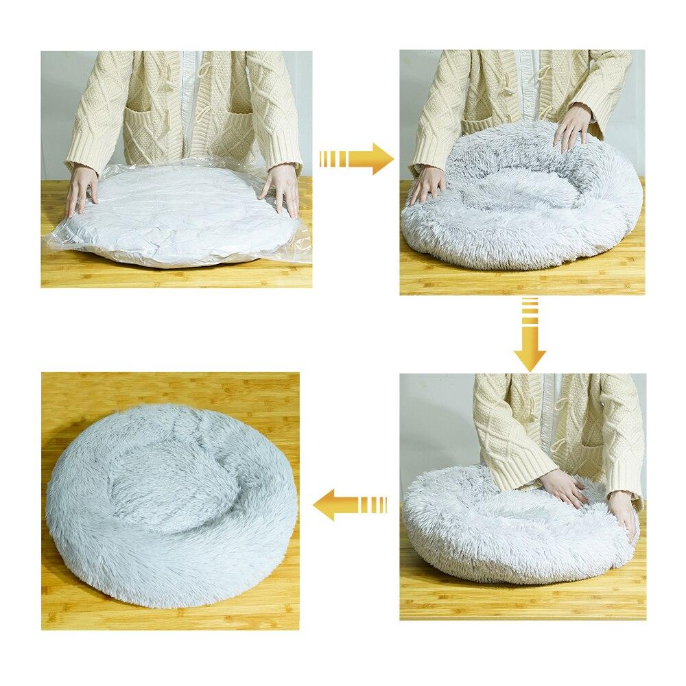 Soft Pet Dog Round Winter Bed