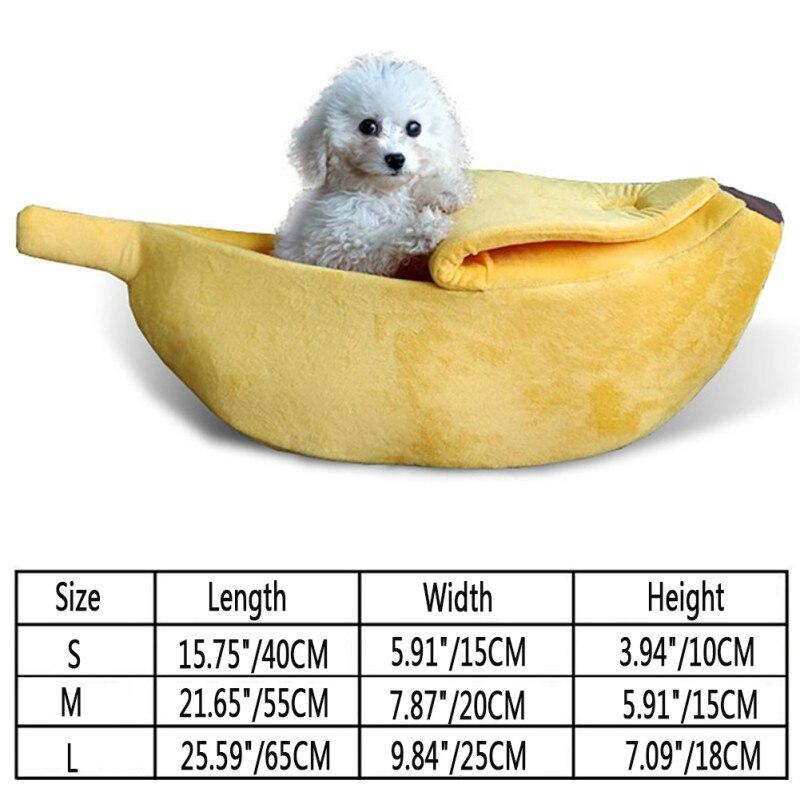 Dog Banana Shape Warm Bed