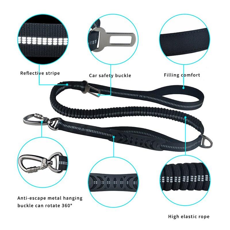Adjustable Dog Nylon Reflective Leash