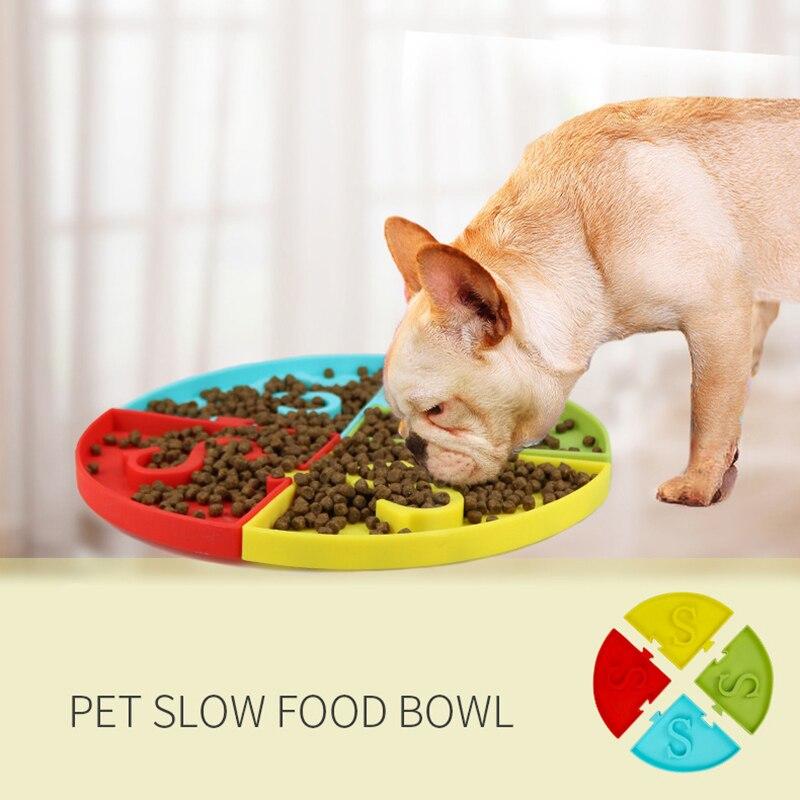 Silicone Pet Slow Eating Feeding Bowl