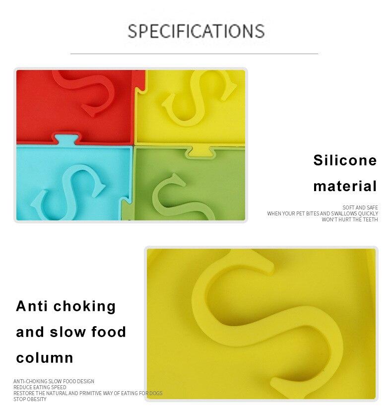 Silicone Pet Slow Eating Feeding Bowl