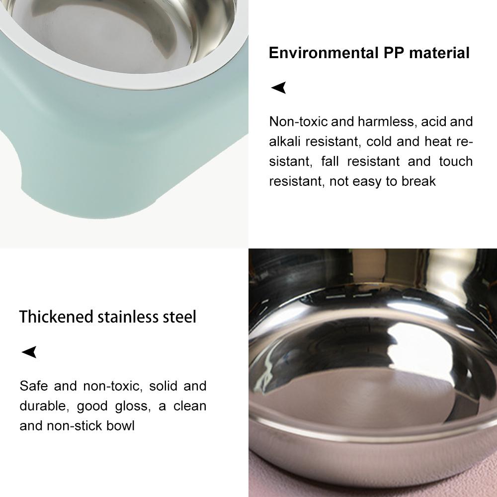 Pet Feeding Double Bowl Anti-skid Water Bowl