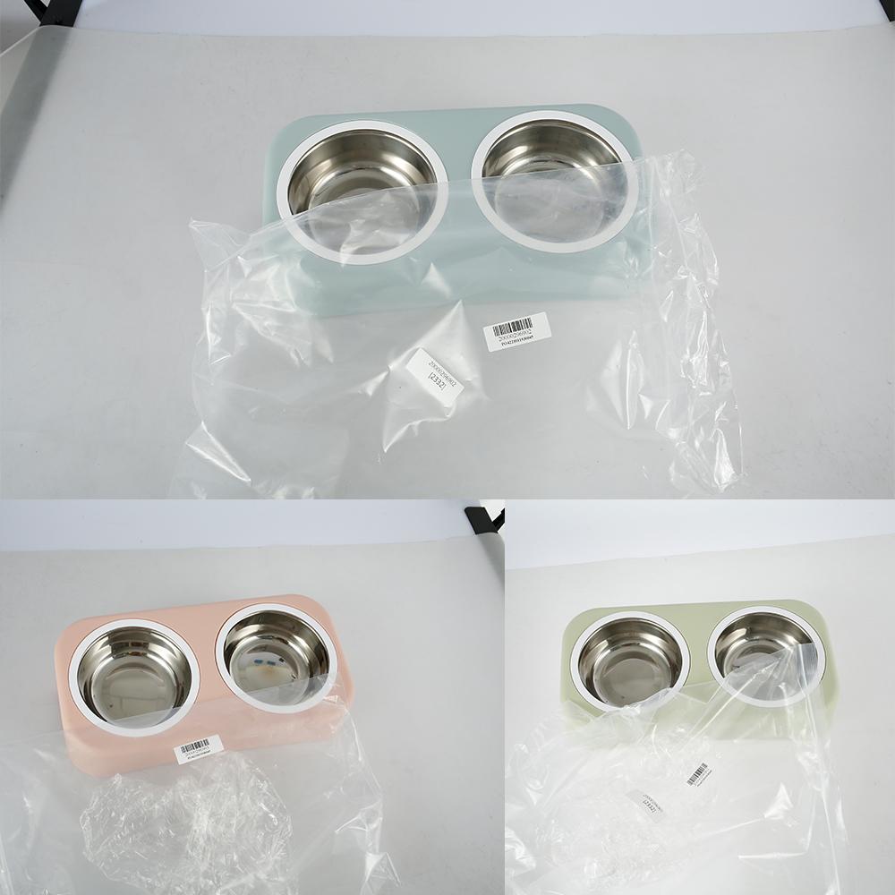 Pet Feeding Double Bowl Anti-skid Water Bowl